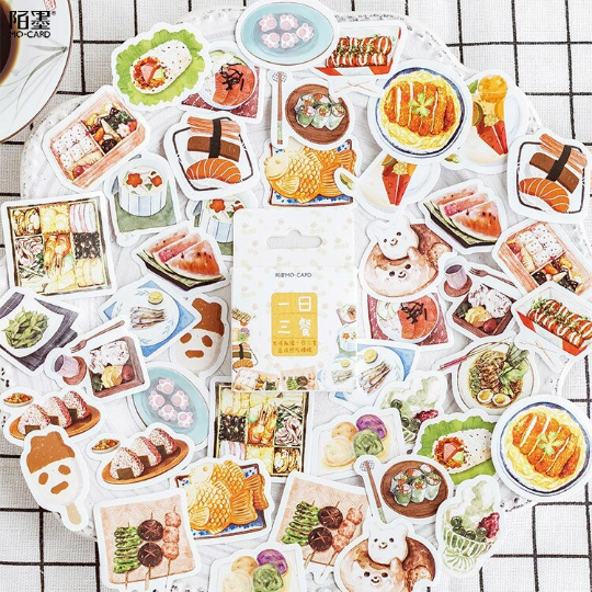 Free Shipping] MOMO Pack of 46 Kawaii Stickers Life Adventure Series –  ChocoStationery