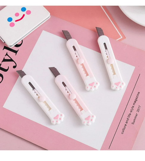 Kawaii Cat Paw Utility knife/Unique office supplies school supplies, c –  ChocoStationery