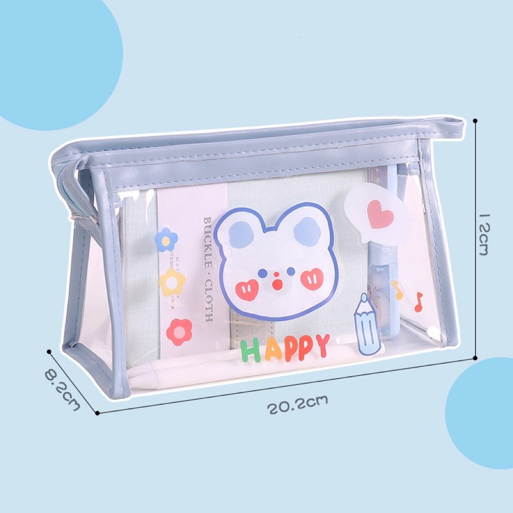 Cute Clear Transparent Pen Pouch