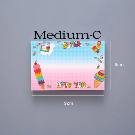 Multi-size Cartoon Animal 50/90 pages memo pads/ note pads