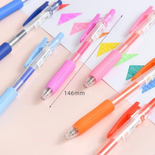 JiWuShe Set of 6 pastel gel pens/ metallic color gel pen set
