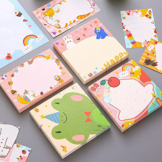 Memory Pad Notes Multi-size Cartoon Animal 50/90 pages memo pads/ note pads ...