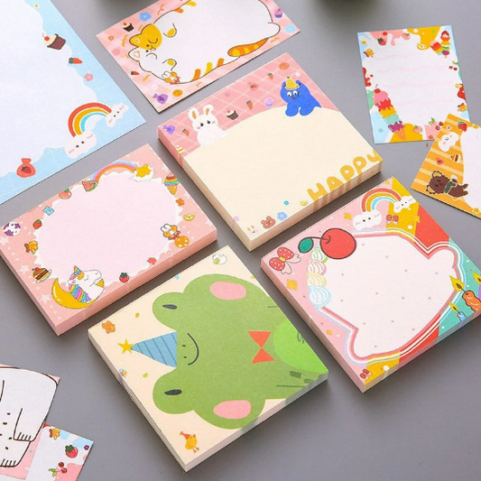 Multi-size Cartoon Animal 50/90 pages memo pads/ note pads