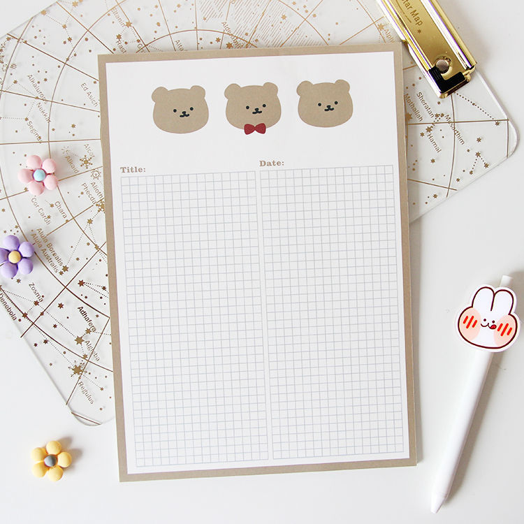 Multi size Minimalist 30-page memo pads/ note pads