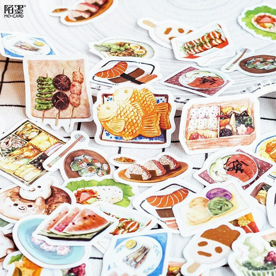 Free Shipping] MOMO Pack of 46 Kawaii Stickers Life Adventure Series –  ChocoStationery