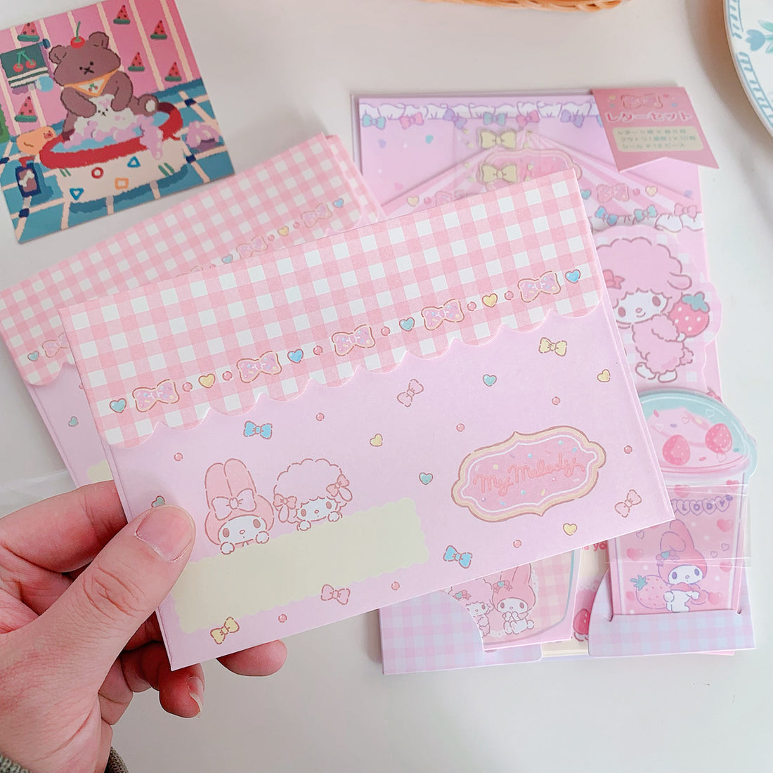 Sanrio Cinnamoroll My melody Invitation Set/ Letter envelope set ...