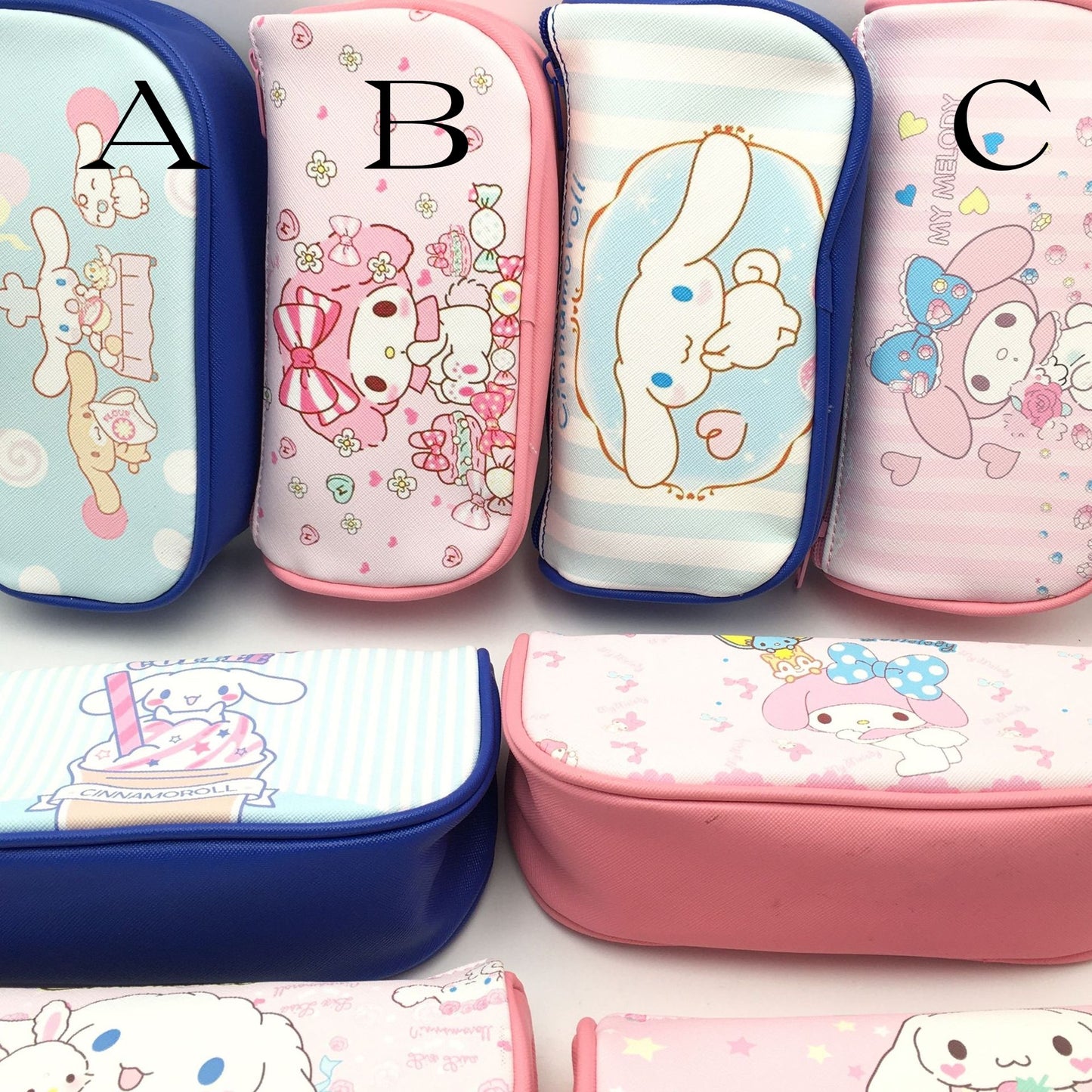 Kawaii cartoon pen pouch/ S characters pencil case