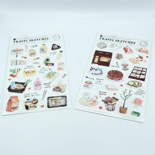 [Free Shipping] IFM Travel sketches Travel trinkets sticker/ stationery sticker/ daily Necessities sketches sticker