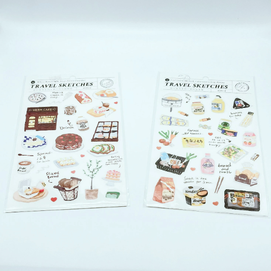 [Free Shipping] IFM Travel sketches Travel trinkets sticker/ stationery sticker/ daily Necessities sketches sticker