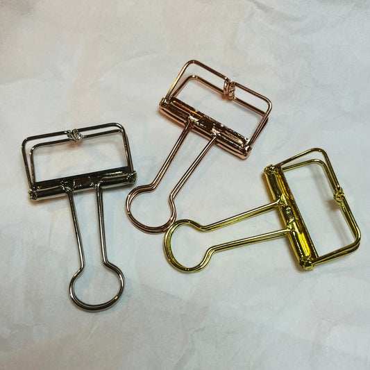 Metal Color Hollow Binder Clip