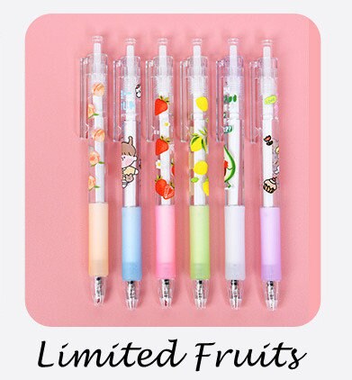 Value Set of 6 Cute Black Gel Pens