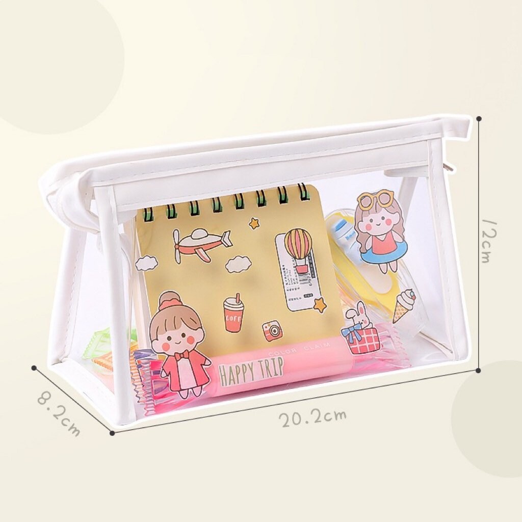 Cute Clear Transparent Pen Pouch