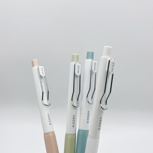 JiWuShe Cosy Set of 4 Pastel Aesthetic gel pen set
