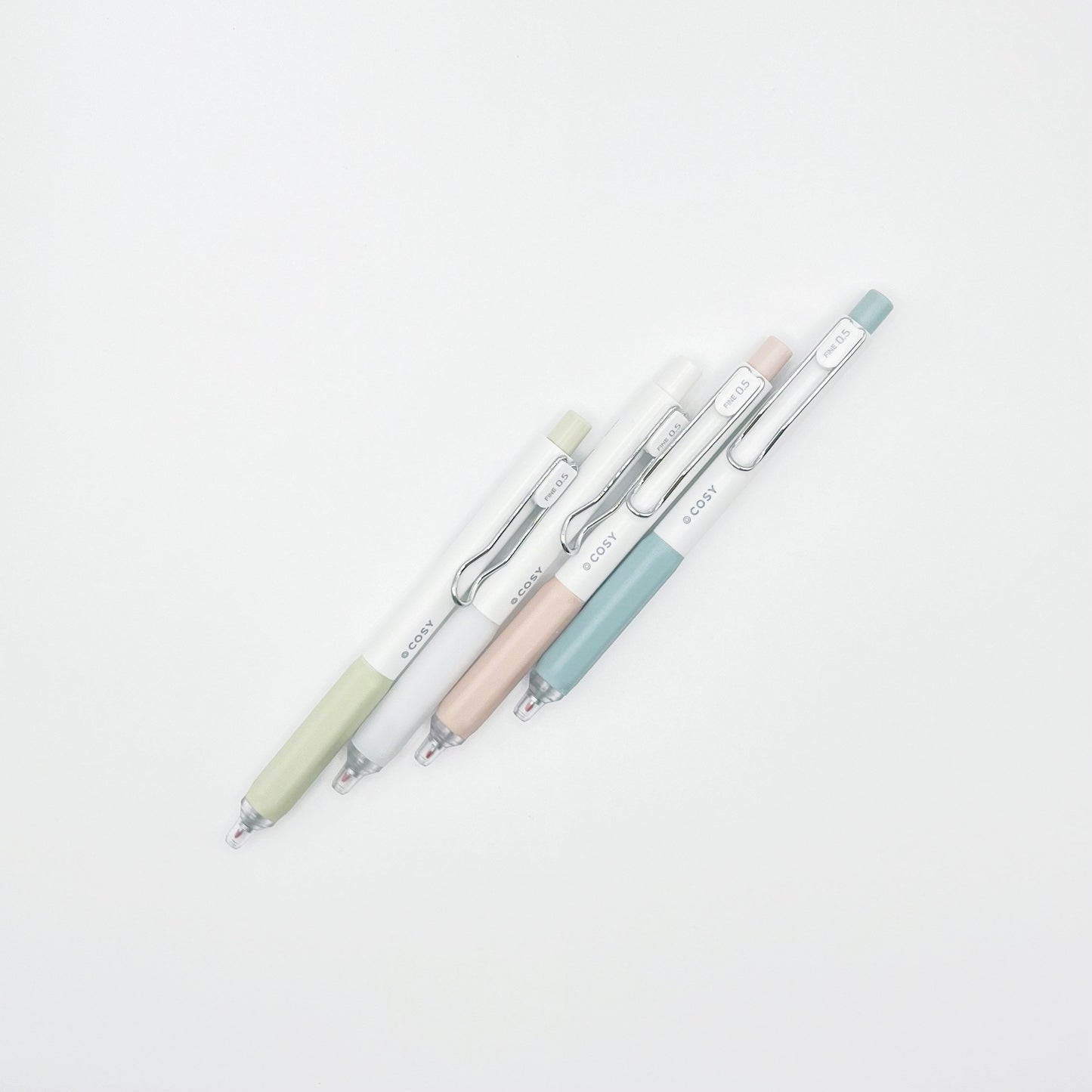 JiWuShe Cosy Set of 4 Pastel Aesthetic gel pen set