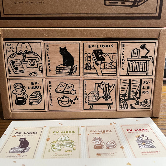 Unimoco EX-LIBRIS stamp set