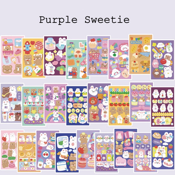 [Free Shipping] Sample YuXian Cute Kawaii sticker sheets, cute bunny ...