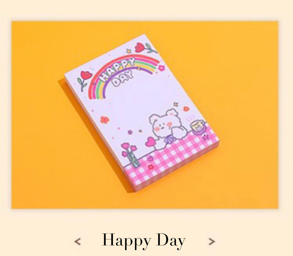 Set of 5 doodle bunny memo pad set 500 pages mini memo pads/ note pads