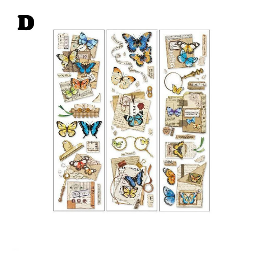 [Free Shipping]IFM PET illustration journaling Sticker set