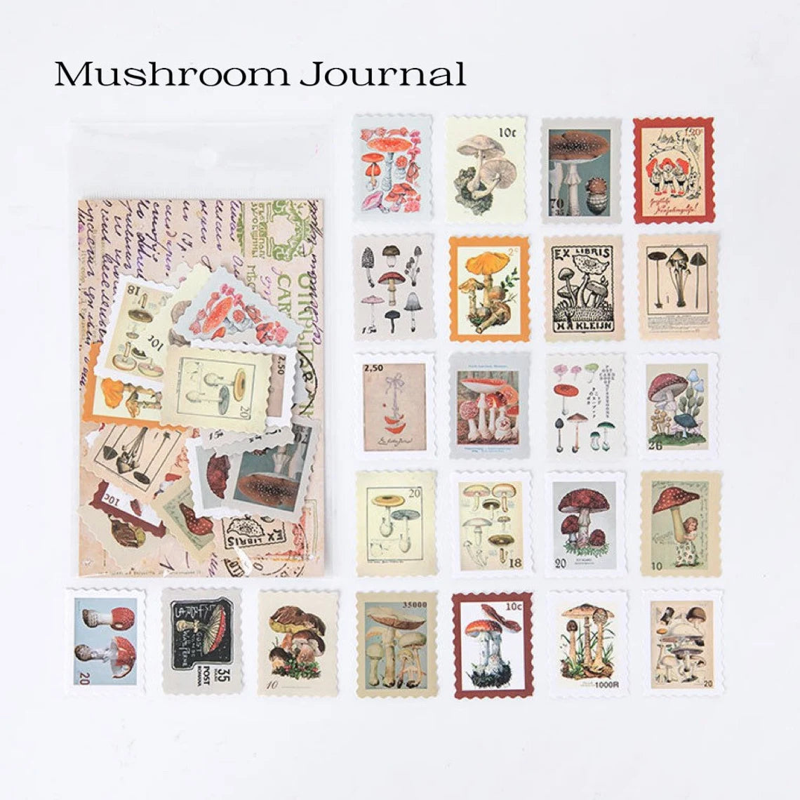 [Free Shipping] 46/230 pcs Vintage Stamps Deco Journaling Stickers