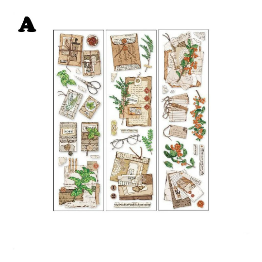 [Free Shipping]IFM PET illustration journaling Sticker set