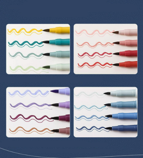 JiWuShe S2 Set of 6 Stationery doodle theme Aesthetic gel pen set