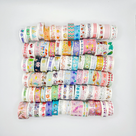 Bag of 6/12/20/40 Cute Pattern washi tape grab bag